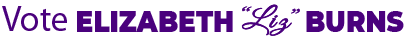 Vote Elizabeth Burns Logo